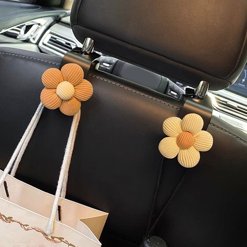 Black car seat hook purse - black,