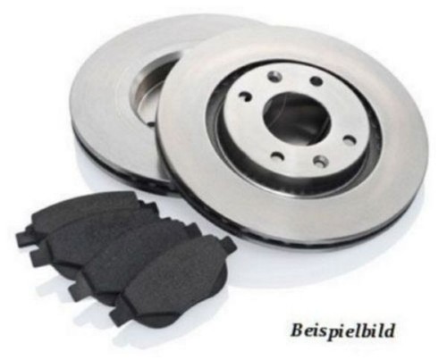 Set brake discs pads - discs,